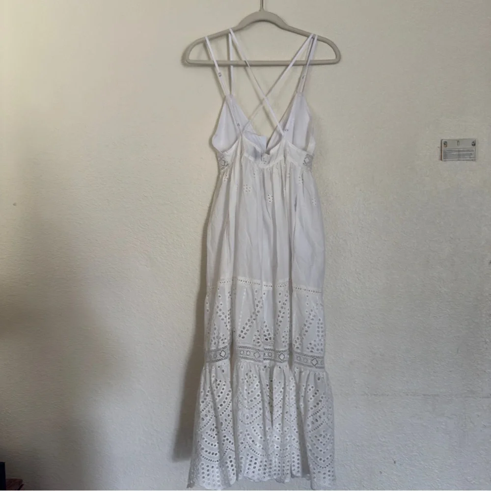 NWT Misa Los Angeles Eyelet Embroidered Allegra  Dress. - Picture 10 of 13